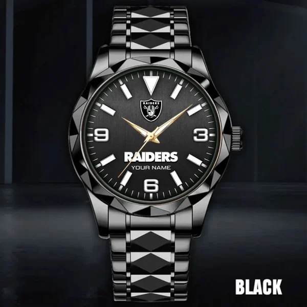 Las Vegas Raiders Business Watch For Men Automatic Mechanical Stainless Steel Band 2025 SPTDMW561 - Image 5