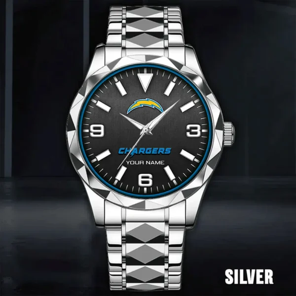 Los Angeles Chargers Business Watch For Men Automatic Mechanical Stainless Steel Band 2025 SPTDMW562 - Image 4