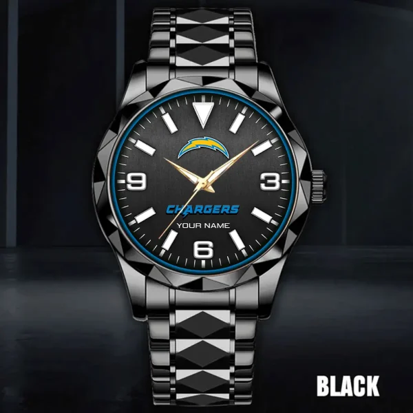 Los Angeles Chargers Business Watch For Men Automatic Mechanical Stainless Steel Band 2025 SPTDMW562 - Image 5