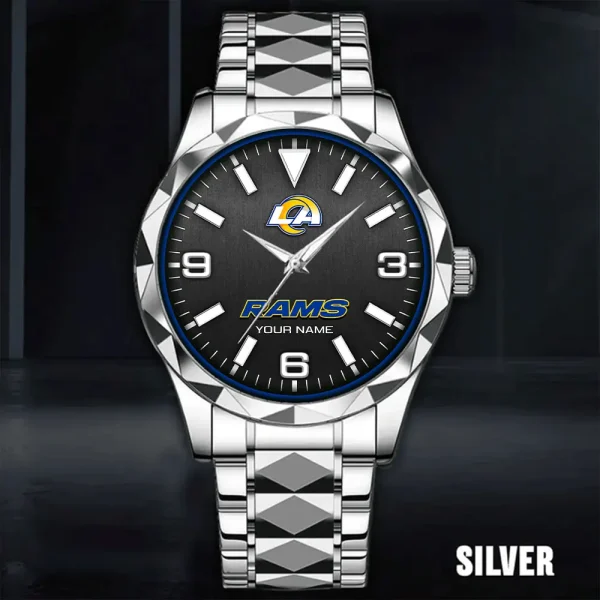 Los Angeles Rams Business Watch For Men Automatic Mechanical Stainless Steel Band 2025 SPTDMW563 - Image 2