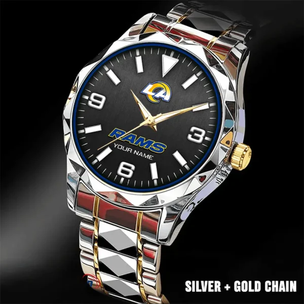 Los Angeles Rams Business Watch For Men Automatic Mechanical Stainless Steel Band 2025 SPTDMW563 - Image 5