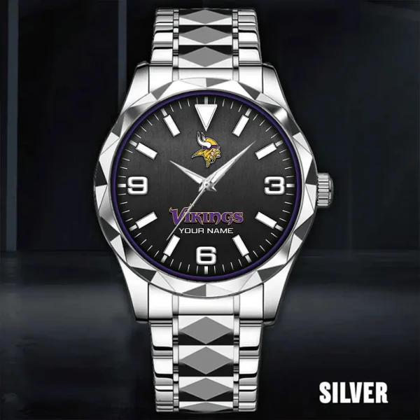 Minnesota Vikings Business Watch For Men Automatic Mechanical Stainless Steel Band 2025 SPTDMW565 - Image 2