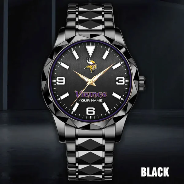 Minnesota Vikings Business Watch For Men Automatic Mechanical Stainless Steel Band 2025 SPTDMW565 - Image 3