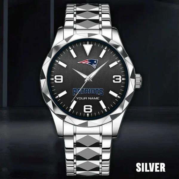 New England Patriots Business Watch For Men Automatic Mechanical Stainless Steel Band 2025 SPTDMW566 - Image 3