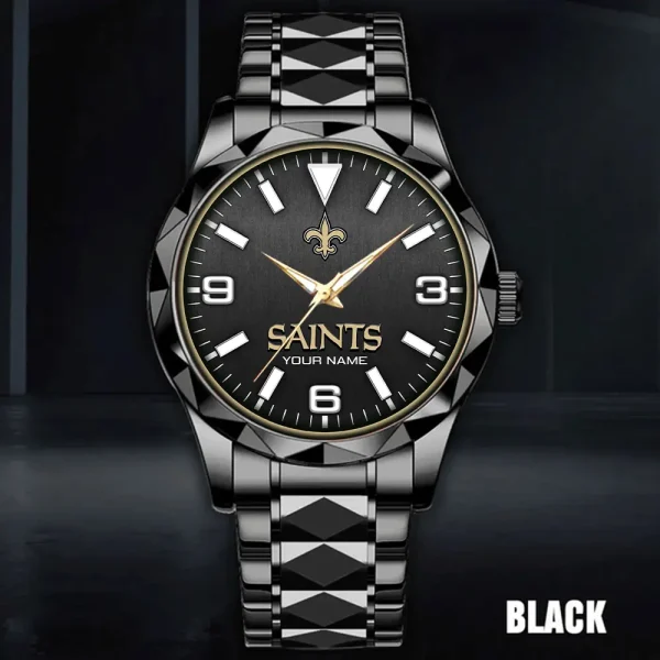 New Orleans Saints Business Watch For Men Automatic Mechanical Stainless Steel Band 2025 SPTDMW567 - Image 3