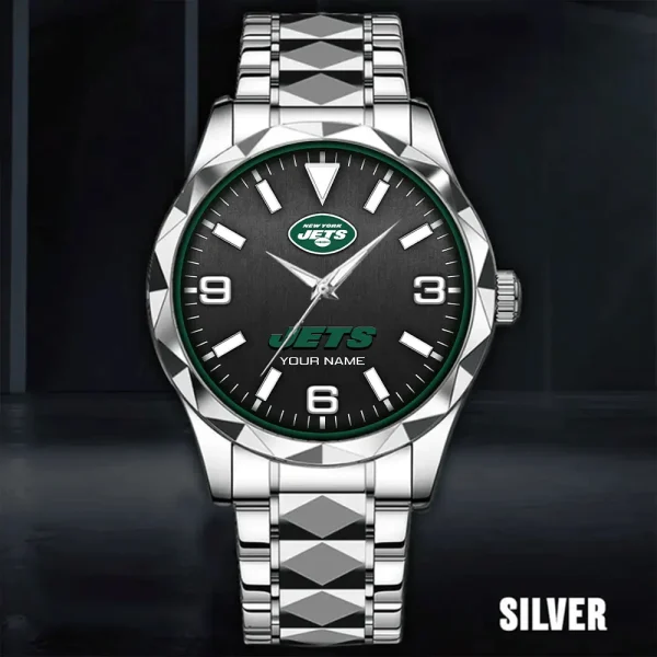 New York Jets Business Watch For Men Automatic Mechanical Stainless Steel Band 2025 SPTDMW569 - Image 2