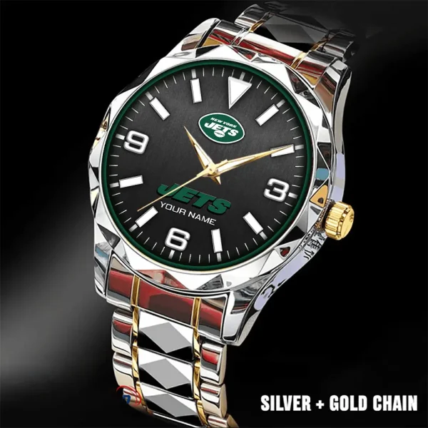 New York Jets Business Watch For Men Automatic Mechanical Stainless Steel Band 2025 SPTDMW569 - Image 5