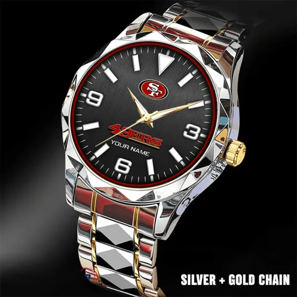 San Francisco 49ers Business Watch For Men Automatic Mechanical Stainless Steel Band 2025 SPTDMW572 - Image 5