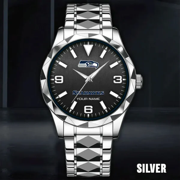 Seattle Seahawks Business Watch For Men Automatic Mechanical Stainless Steel Band 2025 SPTDMW573 - Image 2