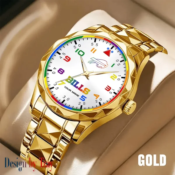 Buffalo Bills Business Watch For Men Automatic Mechanical Stainless Steel Band 2025 SPTDMW580 - Image 2