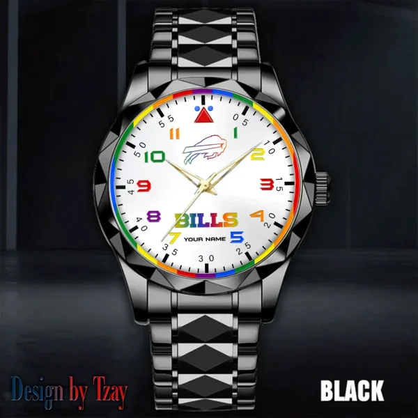 Buffalo Bills Business Watch For Men Automatic Mechanical Stainless Steel Band 2025 SPTDMW580 - Image 4