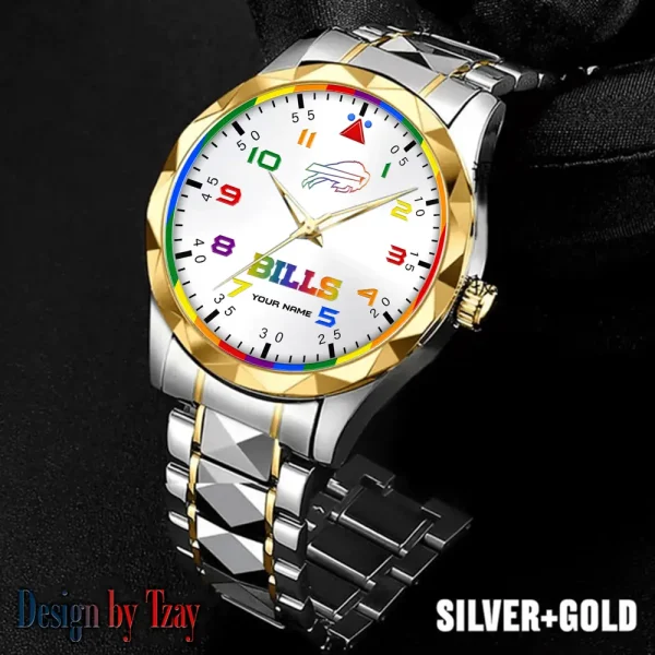 Buffalo Bills Business Watch For Men Automatic Mechanical Stainless Steel Band 2025 SPTDMW580