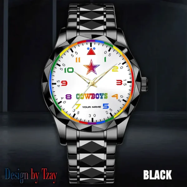 Dallas Cowboys Business Watch For Men Automatic Mechanical Stainless Steel Band 2025 SPTDMW585 - Image 3