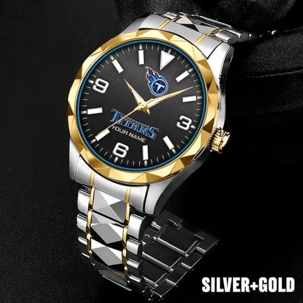 Tennessee Titans Business Watch For Men Automatic Mechanical Stainless Steel Band 2025 SPTDMW575