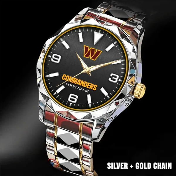 Washington Commanders Business Watch For Men Automatic Mechanical Stainless Steel Band 2025 SPTDMW576 - Image 2
