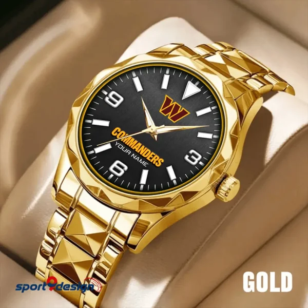 Washington Commanders Business Watch For Men Automatic Mechanical Stainless Steel Band 2025 SPTDMW576 - Image 3