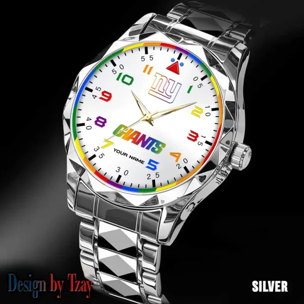 New York Giants Business Watch For Men Automatic Mechanical Stainless Steel Band 2025 SPTDMW600 - Image 3