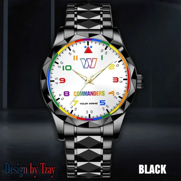 Washington Commanders Business Watch For Men Automatic Mechanical Stainless Steel Band 2025 SPTDMW608 - Image 4