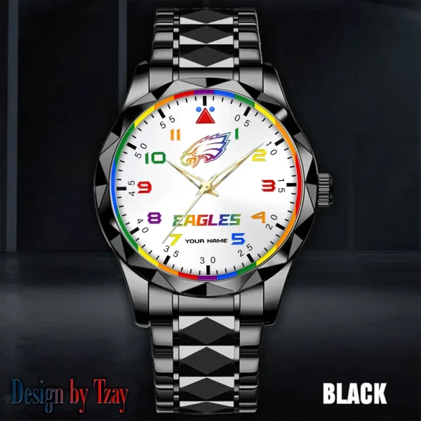 Philadelphia Eagles Business Watch For Men Automatic Mechanical Stainless Steel Band 2025 SPTDMW602 - Image 5