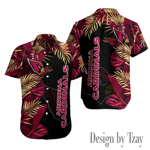 Arizona Cardinals Button Shirt Summer Holiday Gift For Sports Enthusiast AZCBS137