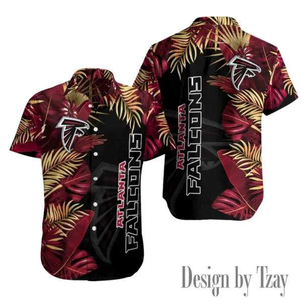 Atlanta Falcons Button Shirt Summer Holiday Gift For Sports Enthusiast AZCBS138