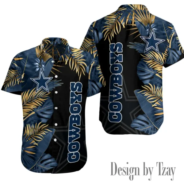 Dallas Cowboys Button Shirt Summer Holiday Gift For Sports Enthusiast AZCBS145