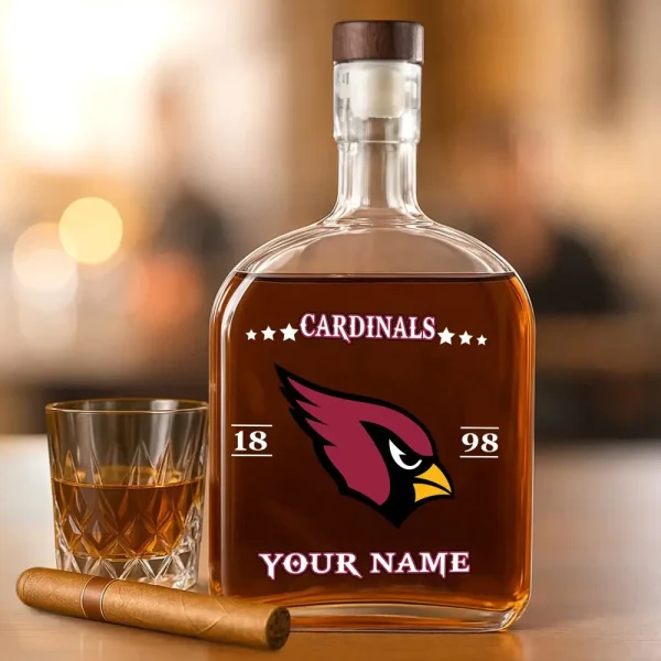 Arizona Cardinals NFL Personalized Whiskey Bottle Father's Day, Gift For Dad, Grandpa - Limited Edition SPTWHBL001 - Image 4
