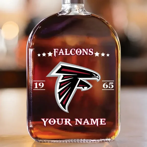 Atlanta Falcons NFL Personalized Whiskey Bottle Father's Day, Gift For Dad, Grandpa - Limited Edition SPTWHBL002 - Image 2