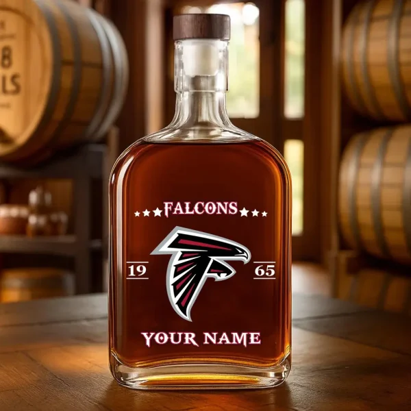 Atlanta Falcons NFL Personalized Whiskey Bottle Father's Day, Gift For Dad, Grandpa - Limited Edition SPTWHBL002 - Image 3