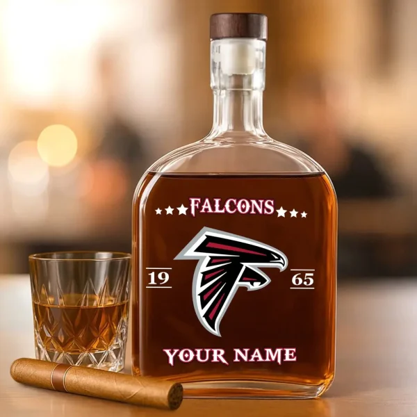 Atlanta Falcons NFL Personalized Whiskey Bottle Father's Day, Gift For Dad, Grandpa - Limited Edition SPTWHBL002 - Image 4