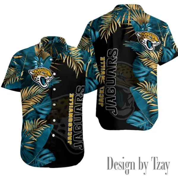Jacksonville Jaguars Button Shirt Summer Holiday Gift For Sports Enthusiast AZCBS150