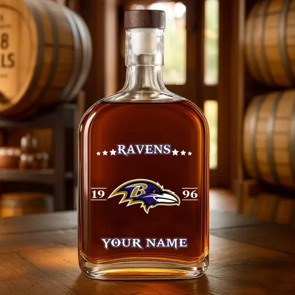 Baltimore Ravens NFL Personalized Whiskey Bottle Father's Day, Gift For Dad, Grandpa - Limited Edition SPTWHBL003 - Image 5