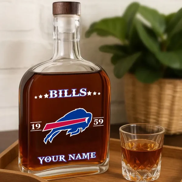 Buffalo Bills NFL Personalized Whiskey Bottle Father's Day, Gift For Dad, Grandpa - Limited Edition SPTWHBL004