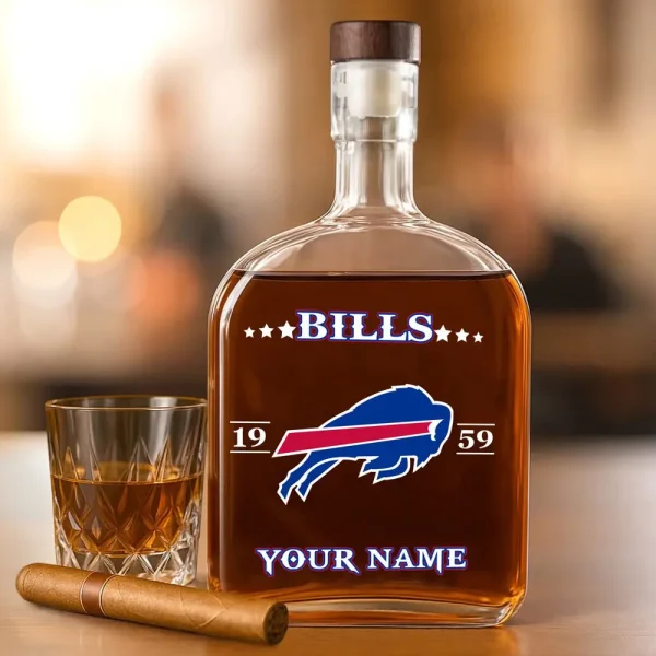 Buffalo Bills NFL Personalized Whiskey Bottle Father's Day, Gift For Dad, Grandpa - Limited Edition SPTWHBL004 - Image 4