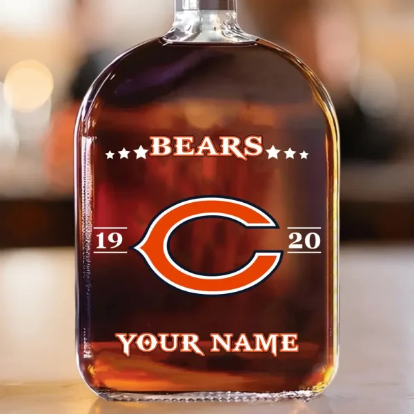 Chicago Bears NFL Personalized Whiskey Bottle Father's Day, Gift For Dad, Grandpa - Limited Edition SPTWHBL006 - Image 5