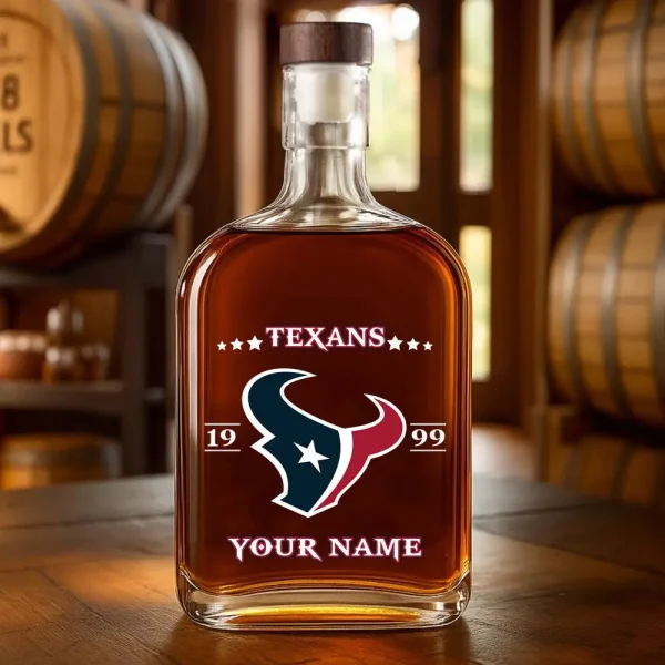 Houston Texans NFL Personalized Whiskey Bottle Father's Day, Gift For Dad, Grandpa - Limited Edition SPTWHBL013 - Image 3