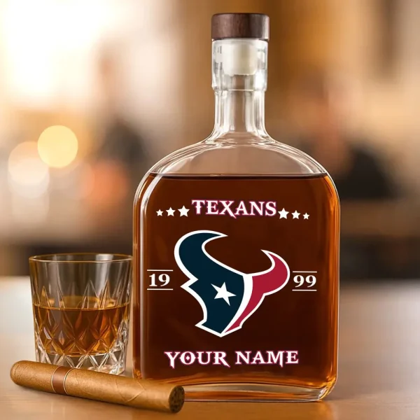 Houston Texans NFL Personalized Whiskey Bottle Father's Day, Gift For Dad, Grandpa - Limited Edition SPTWHBL013 - Image 4