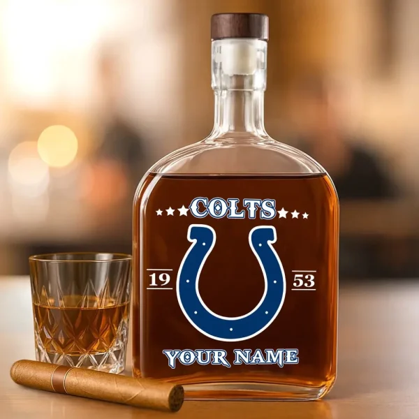 Indianapolis Colts NFL Personalized Whiskey Bottle Father's Day, Gift For Dad, Grandpa - Limited Edition SPTWHBL014 - Image 3
