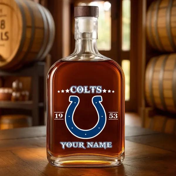 Indianapolis Colts NFL Personalized Whiskey Bottle Father's Day, Gift For Dad, Grandpa - Limited Edition SPTWHBL014 - Image 4
