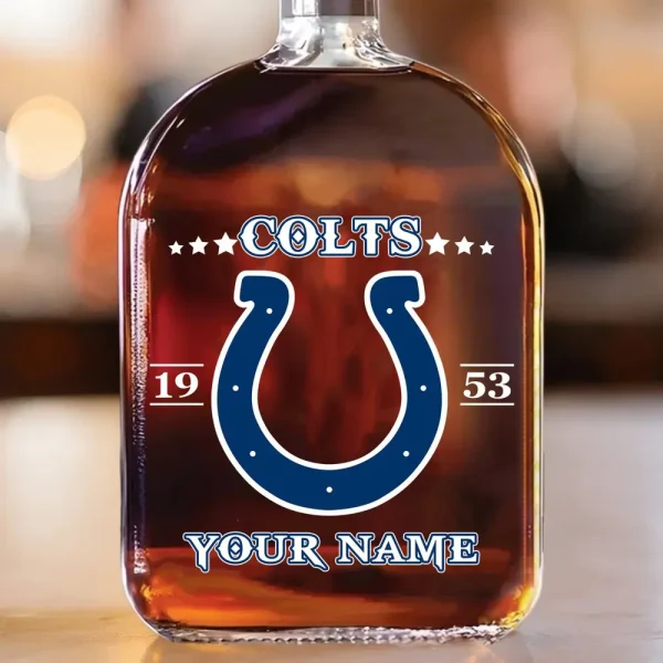 Indianapolis Colts NFL Personalized Whiskey Bottle Father's Day, Gift For Dad, Grandpa - Limited Edition SPTWHBL014 - Image 5