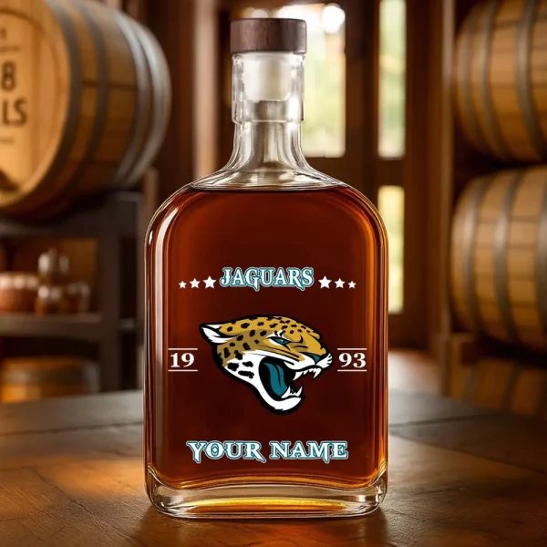 Jacksonville Jaguars NFL Personalized Whiskey Bottle Father's Day, Gift For Dad, Grandpa - Limited Edition SPTWHBL015 - Image 3