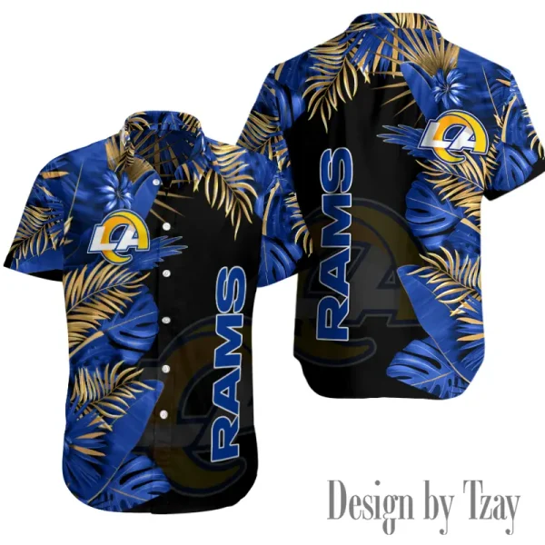 Los Angeles Rams Button Shirt Summer Holiday Gift For Sports Enthusiast AZCBS155