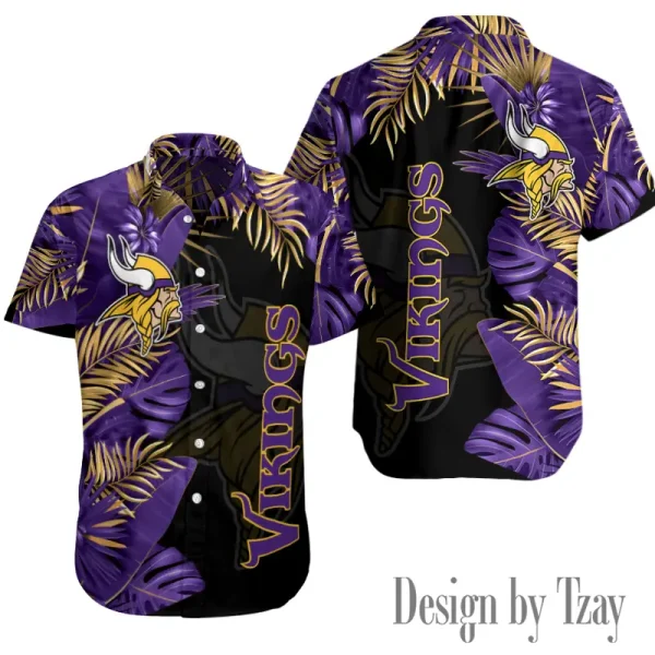 Minnesota Vikings Button Shirt Summer Holiday Gift For Sports Enthusiast AZCBS156