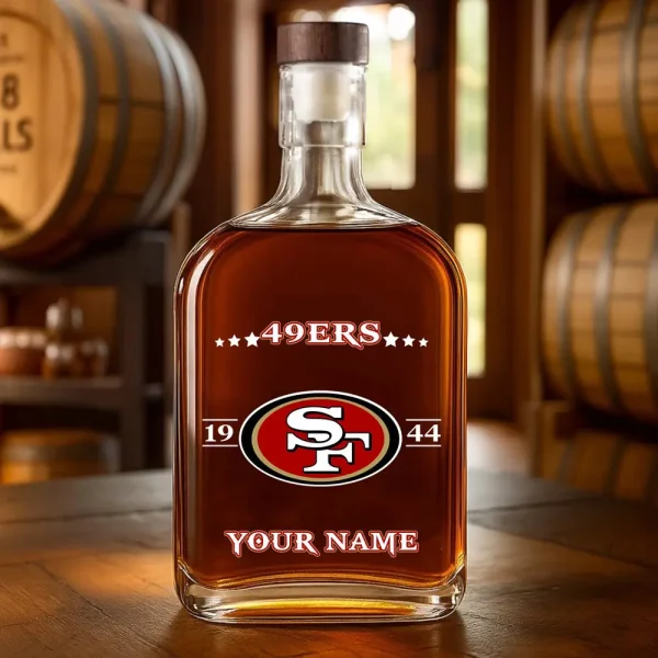 San Francisco 49ers NFL Personalized Whiskey Bottle Father's Day, Gift For Dad, Grandpa - Limited Edition SPTWHBL028 - Image 5