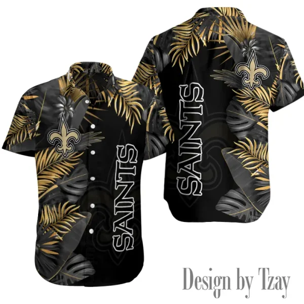 New Orleans Saints Button Shirt Summer Holiday Gift For Sports Enthusiast AZCBS158