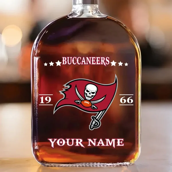Tampa Bay Buccaneers NFL Personalized Whiskey Bottle Father's Day, Gift For Dad, Grandpa - Limited Edition SPTWHBL030 - Image 2