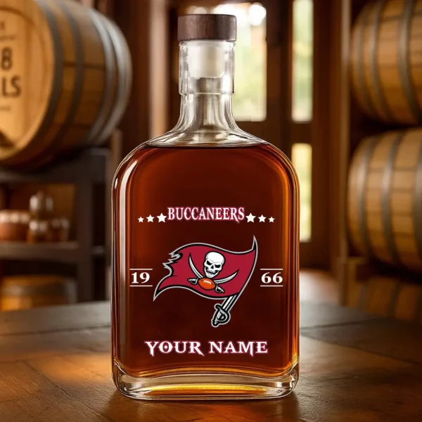 Tampa Bay Buccaneers NFL Personalized Whiskey Bottle Father's Day, Gift For Dad, Grandpa - Limited Edition SPTWHBL030 - Image 3
