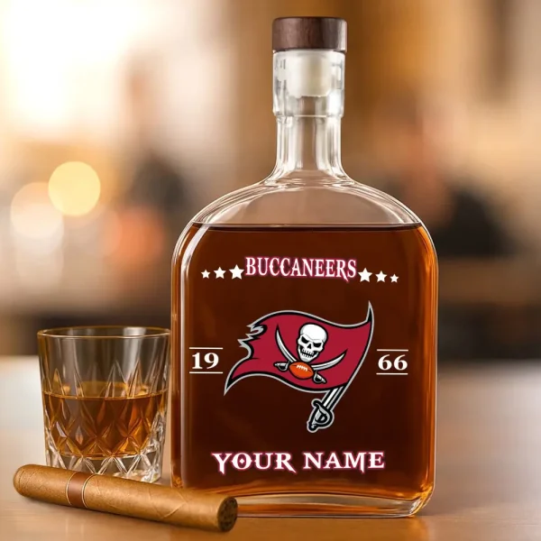 Tampa Bay Buccaneers NFL Personalized Whiskey Bottle Father's Day, Gift For Dad, Grandpa - Limited Edition SPTWHBL030 - Image 4