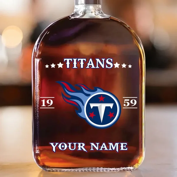 Tennessee Titans NFL Personalized Whiskey Bottle Father's Day, Gift For Dad, Grandpa - Limited Edition SPTWHBL031 - Image 2