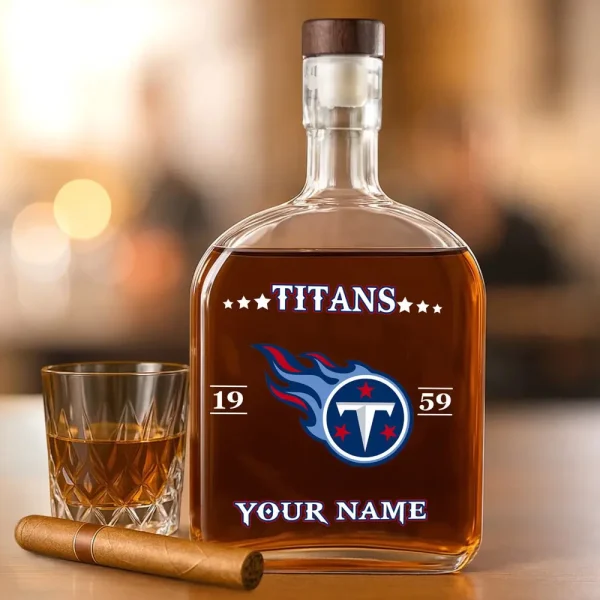 Tennessee Titans NFL Personalized Whiskey Bottle Father's Day, Gift For Dad, Grandpa - Limited Edition SPTWHBL031 - Image 4